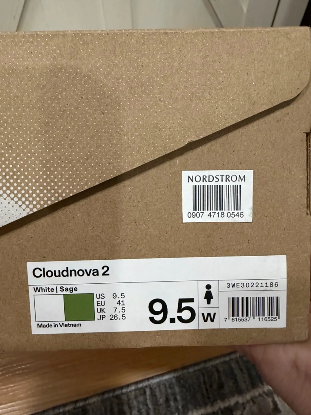ON Cloudnova 2 White/Sage Women’s 9.5 - Picture 11 of 12